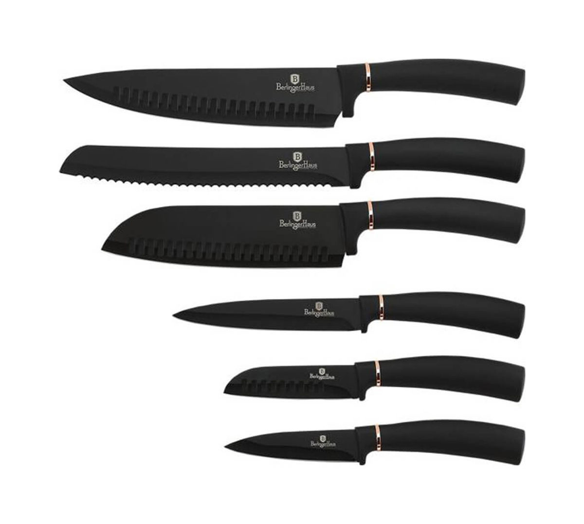 Image of Berlinger Haus 6-teiliges Messerset Black Rose Collection bei nettoshop.ch