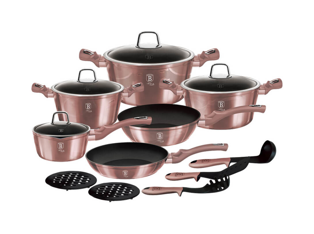 Image of Berlinger Haus 15-teiliges Kochgeschirr-Set I-Rose Edition bei nettoshop.ch