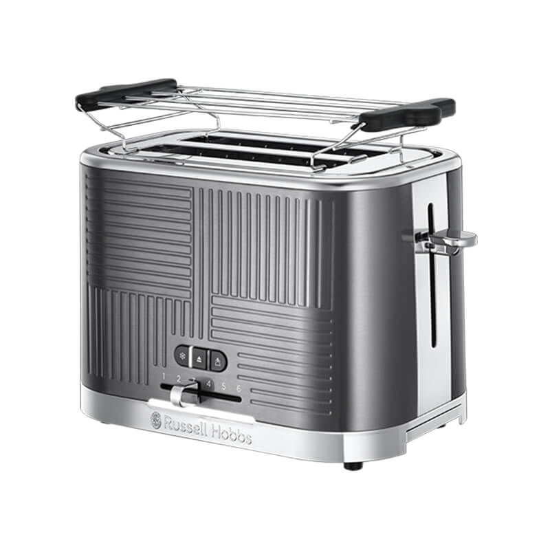 Image of Russell Hobbs Geo Steel 25250-56 2Schlitz Toaster bei nettoshop.ch
