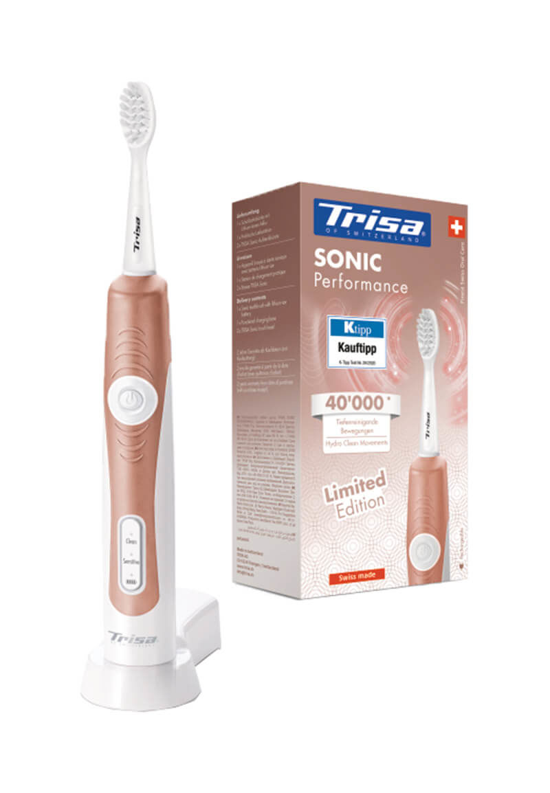 Image of Trisa Sonic Performance Limited Edition Zahnbürste roségold bei nettoshop.ch