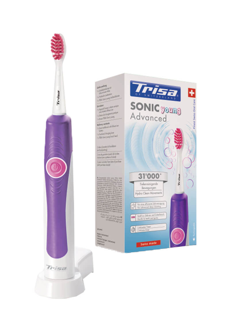 Image of Trisa Sonic Advanced Young Zahnbürste pink/violet bei nettoshop.ch
