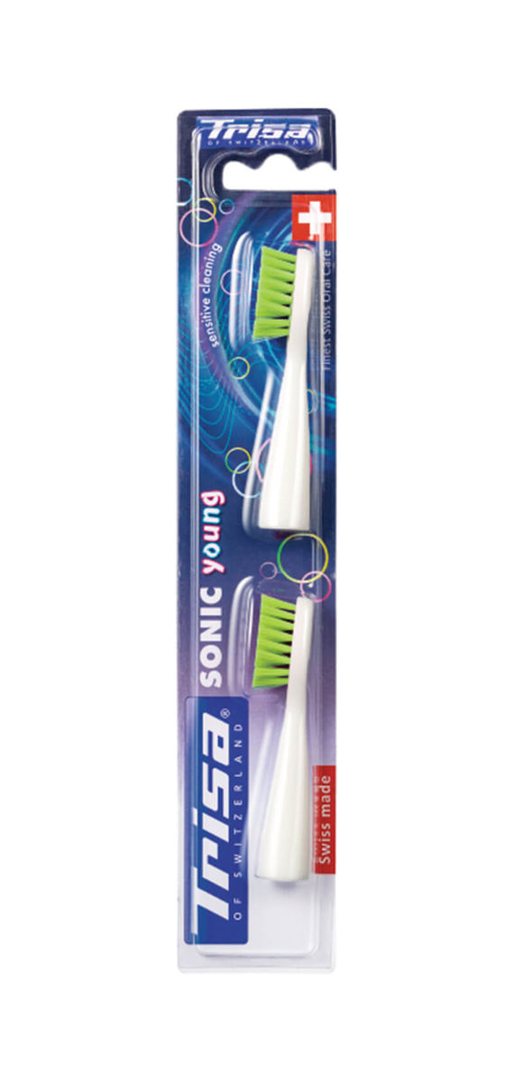 Image of Trisa Sonic Young Pro Clean 2x Ersatzbürsten grün bei nettoshop.ch