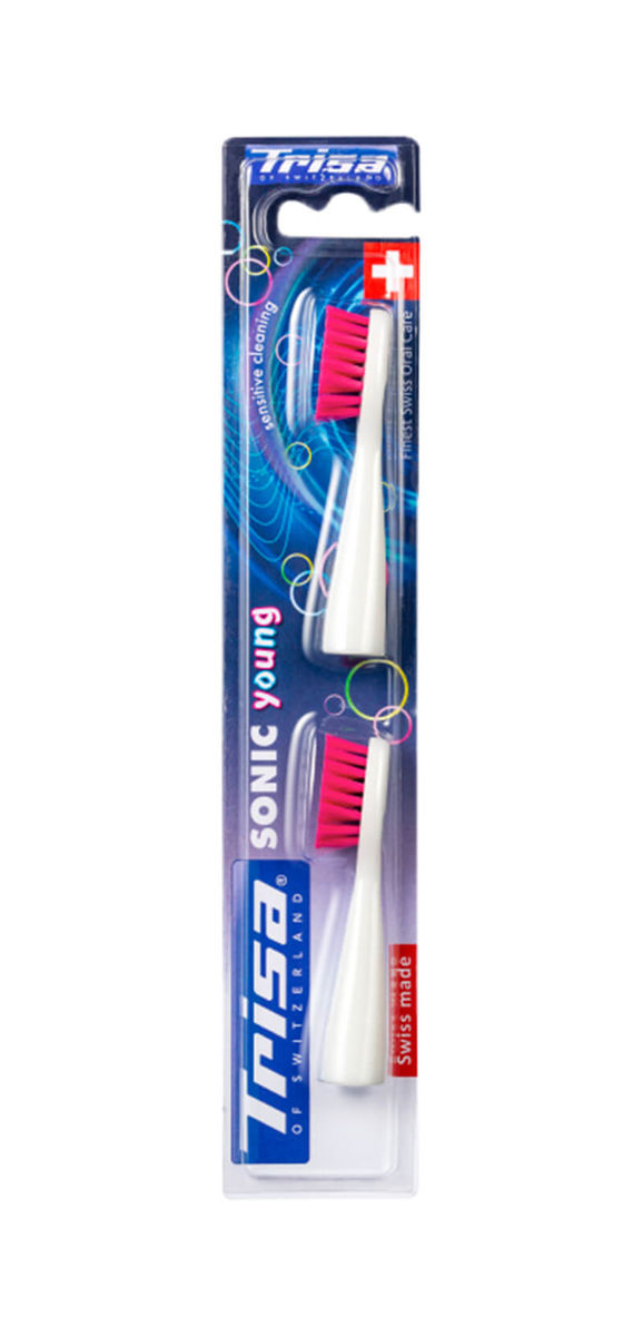 Image of Trisa Sonic Young Pro Clean 2x Ersatzbürsten pink bei nettoshop.ch