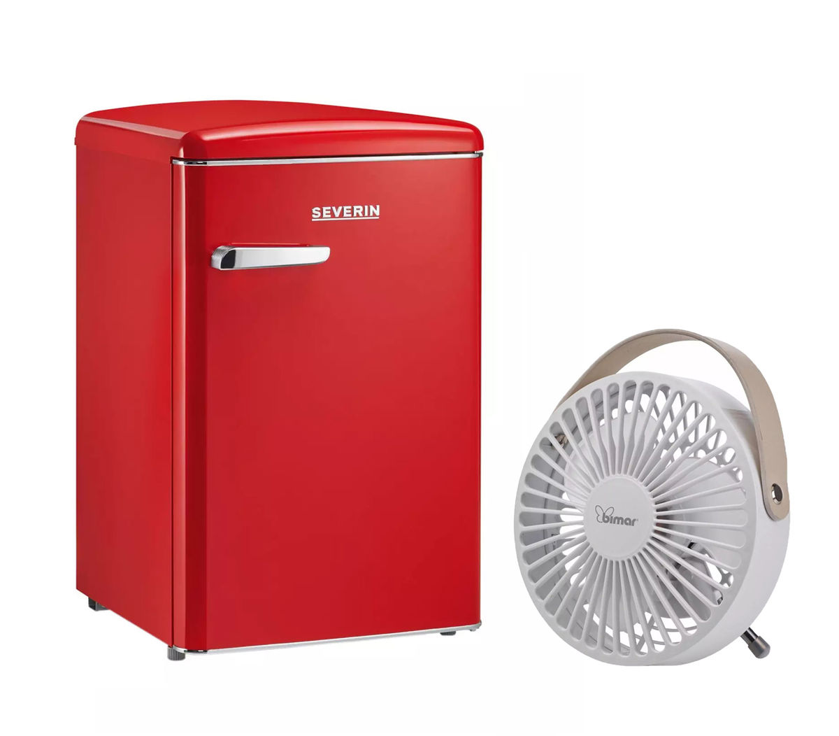 Image of Severin RKS8830 Kühlschrank + USB Tischventilator mit Ledergriff bei nettoshop.ch