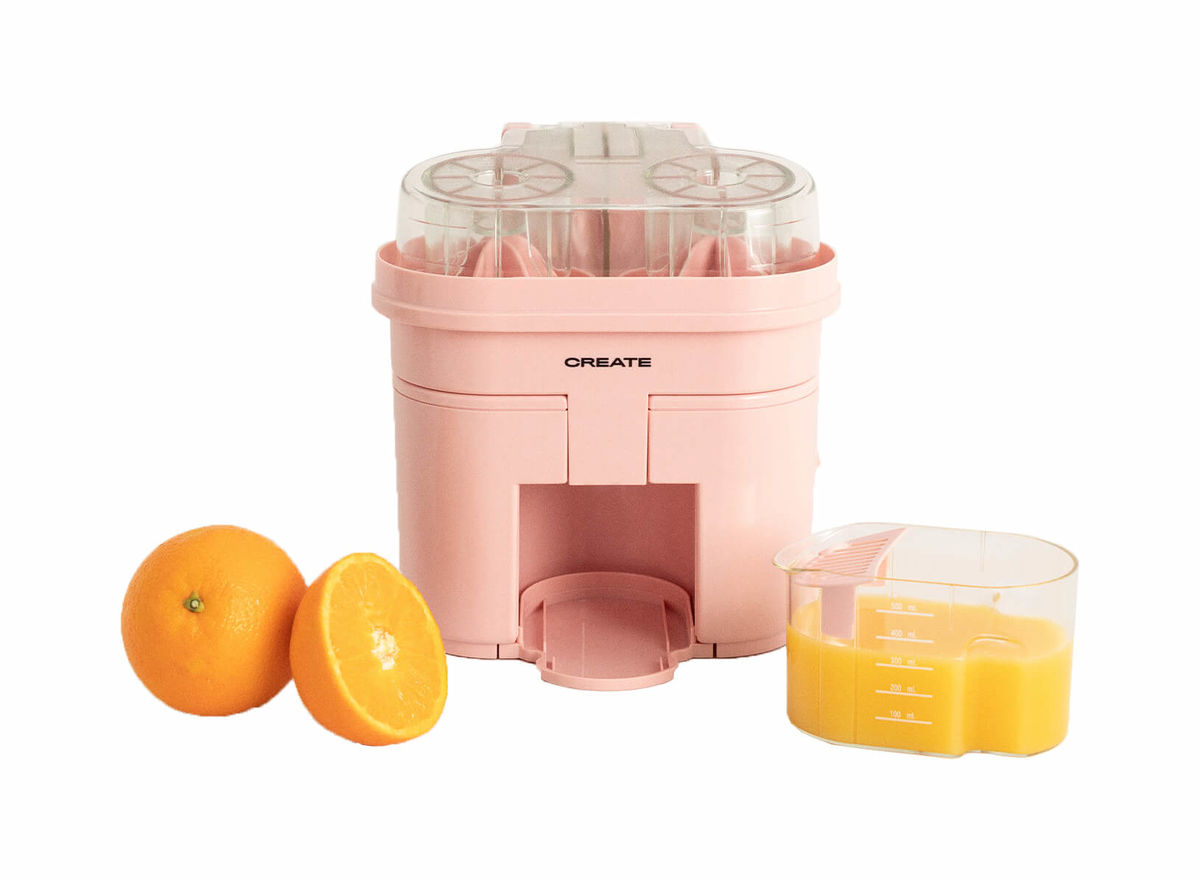 Image of CREATE JUICER DUAL Elektrischer Doppelentsafter 90W Pastellrosa bei nettoshop.ch