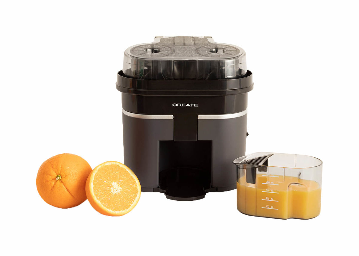 Image of CREATE JUICER DUAL Elektrischer Doppelentsafter 90W Schwarz bei nettoshop.ch