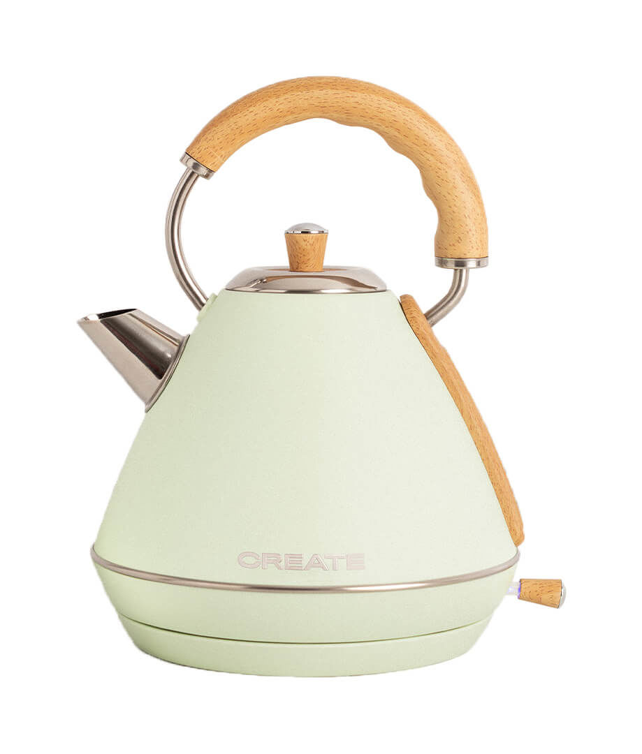 Image of CREATE KETTLE RETRO Elektrischer Wasserkocher 1.7L pastelgrün bei nettoshop.ch