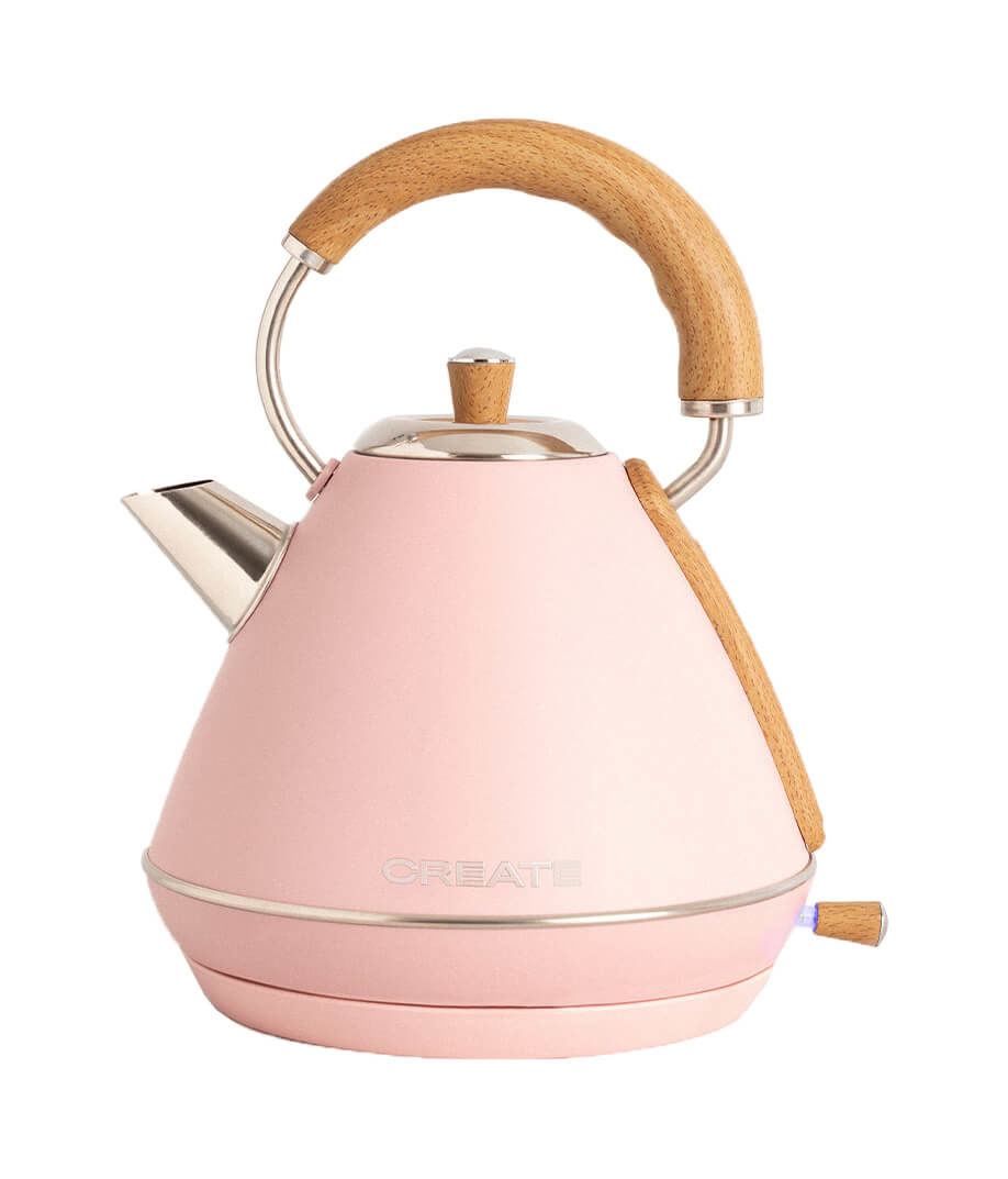 Image of CREATE KETTLE RETRO Elektrischer Wasserkocher 1.7L pastelrosa bei nettoshop.ch