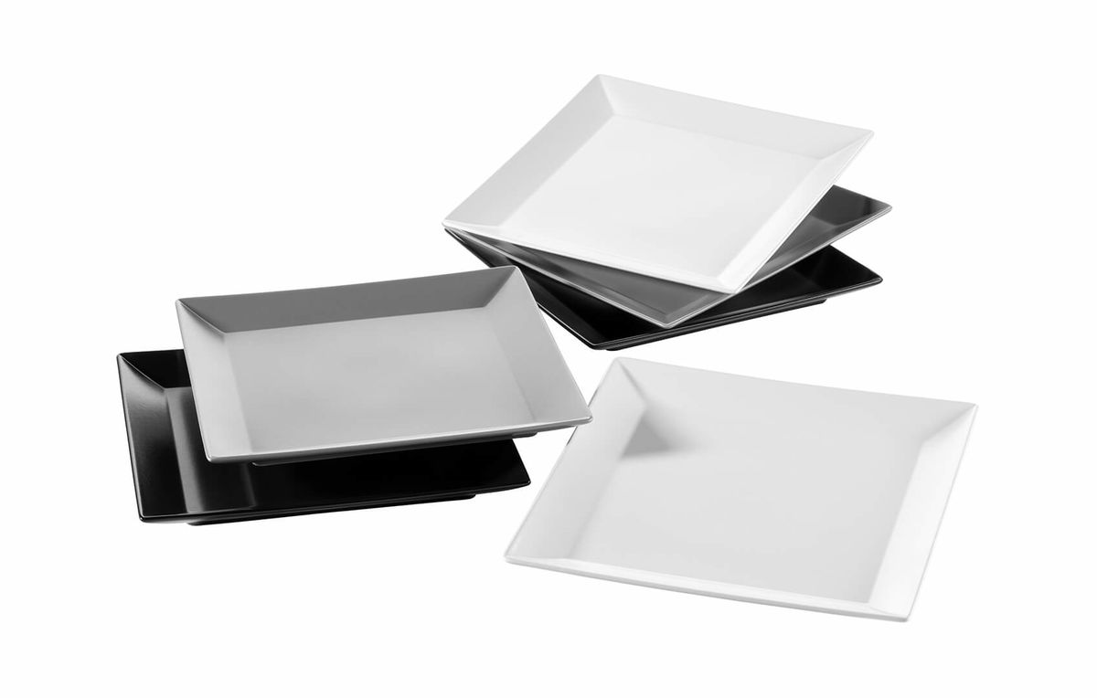 Image of Mäser 931458 Teller-Set eckig für 6 Personen bei nettoshop.ch