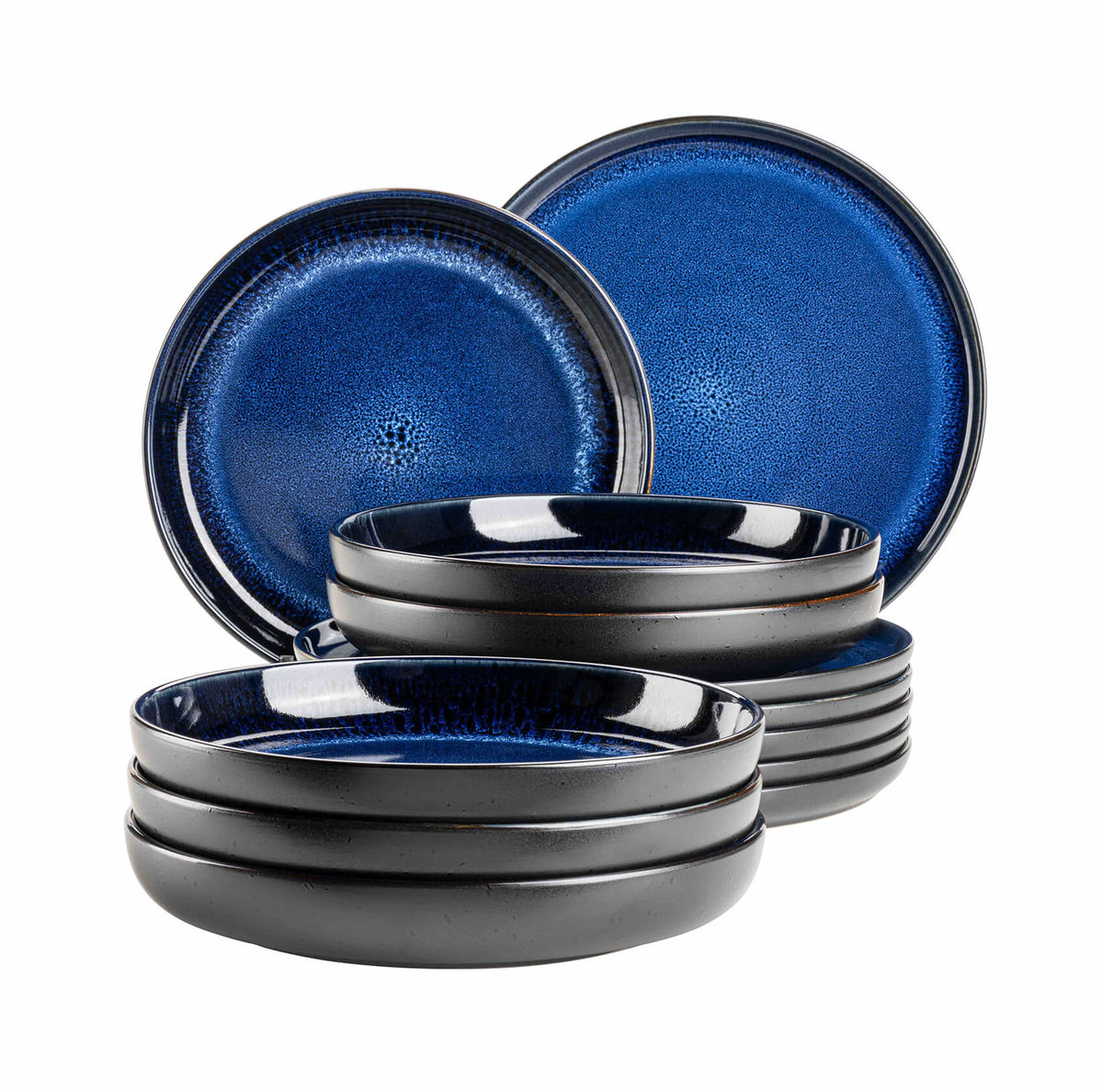 Image of Mäser 931972 12-teiliges modernes Teller Set bei nettoshop.ch