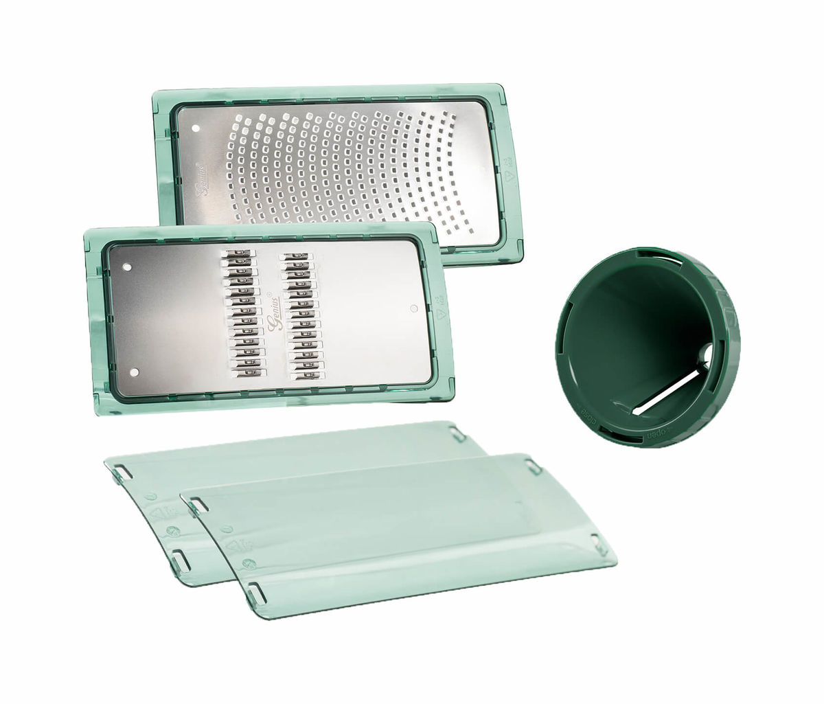 Image of Genius Nicer Dicer Chef Kombi-Set 3-tlg. dunkelgrün bei nettoshop.ch