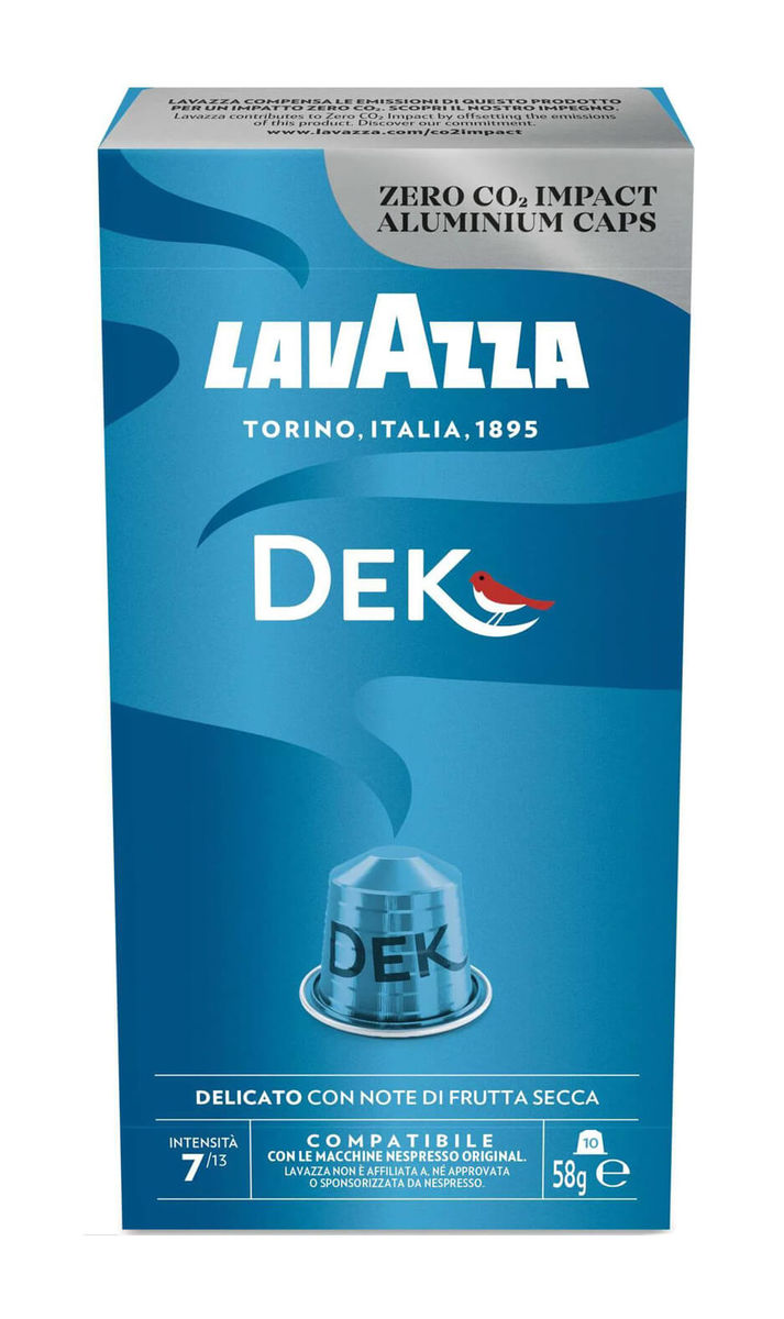 Image of Lavazza Dek Decaffeinato Kapseln Nespresso Kaffee bei nettoshop.ch