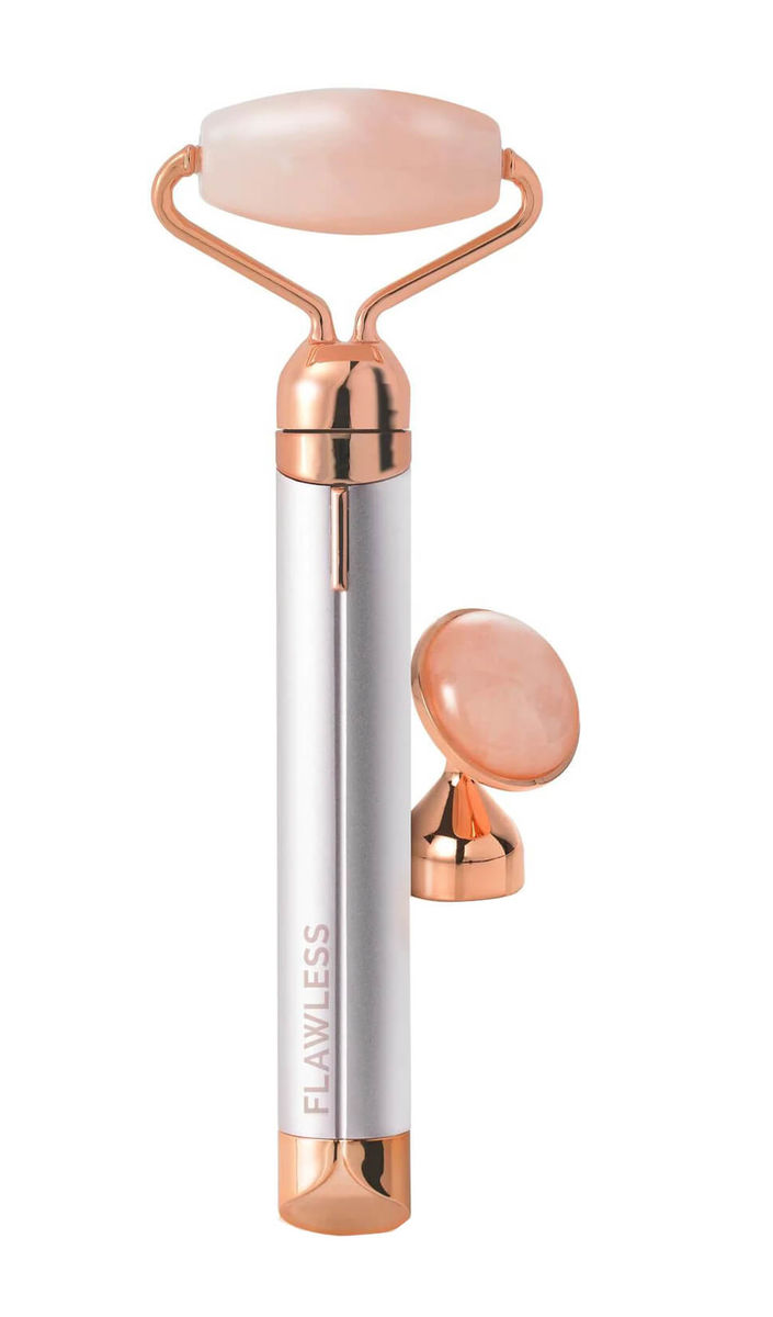 Image of Flawless Contour Gesichtsroller mit Rosenquarz weiss bei nettoshop.ch