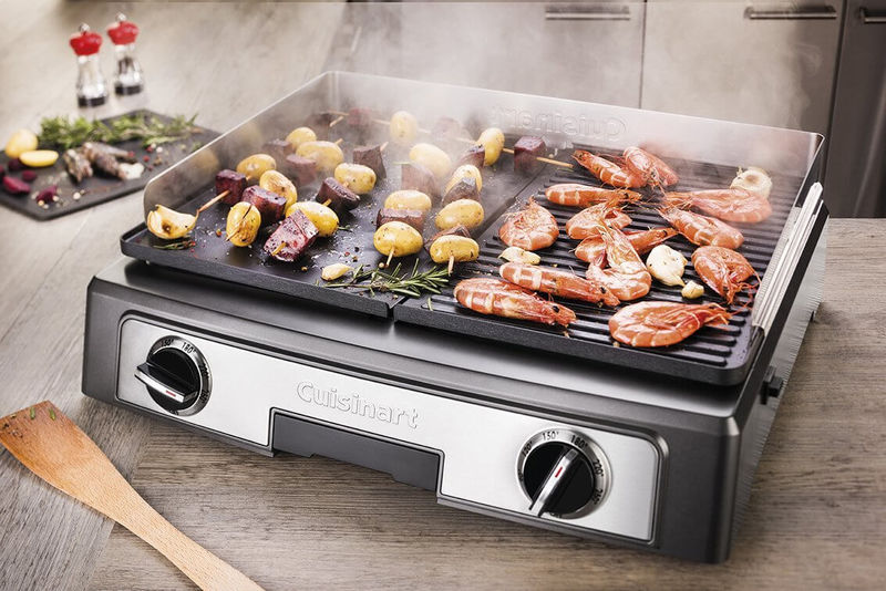 barbecues & grill Cuisinart PL50E barbecue Tabletop, Black, Stainless steel, Rectangular 