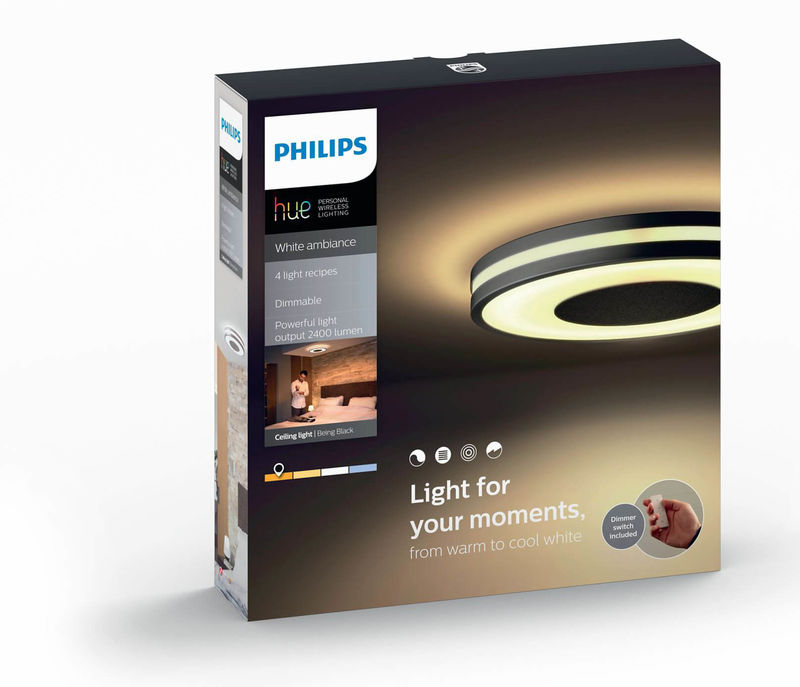 Philips hue Being LED inkl. Dimmschalter schwarz Deckenleuchte (32W) kaufen