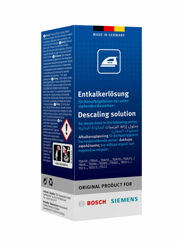 descaling bosch steam iron