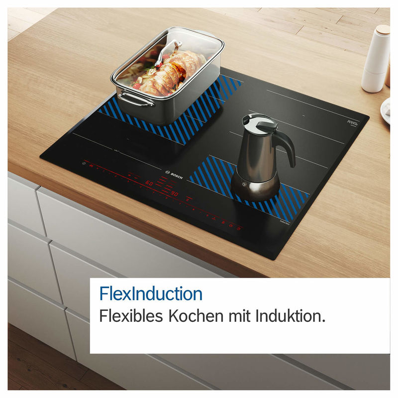 Buy Bosch PXX875D57E hob with integrated extractor hood