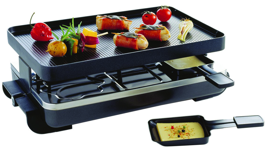 Novis 6er-Raclette-Grill anthrazit