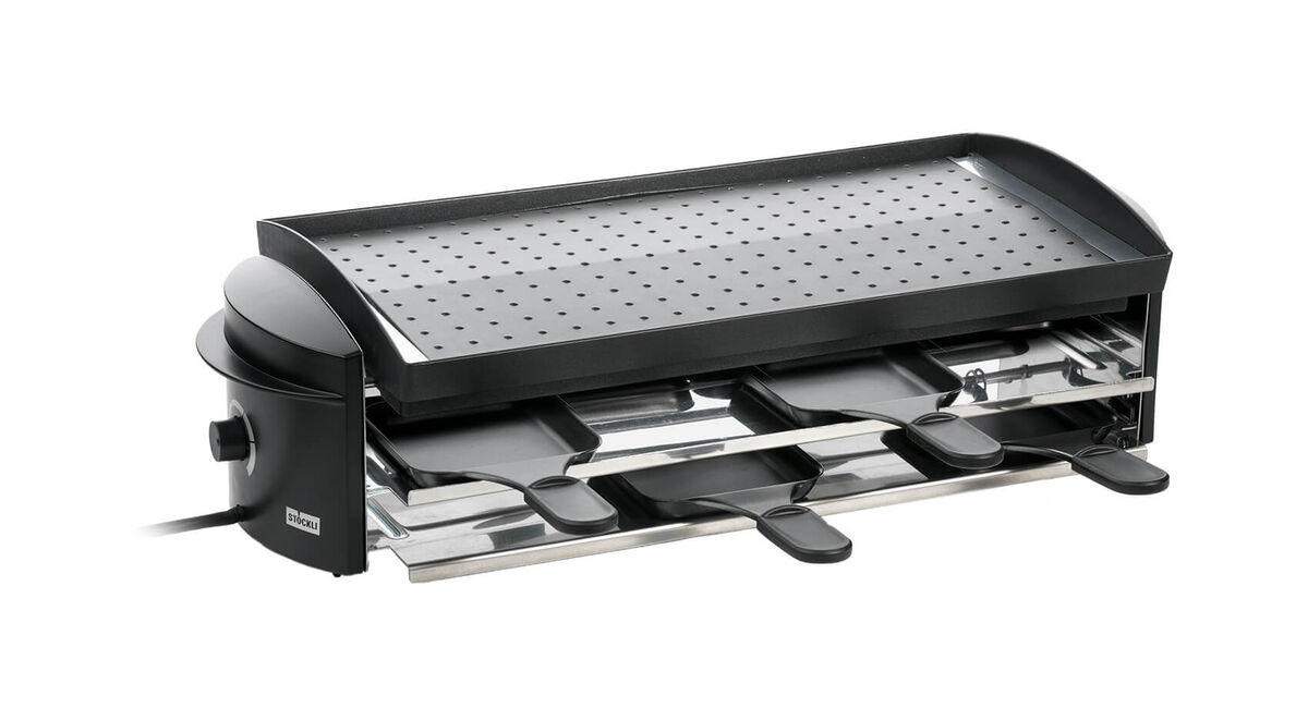 Stöckli Cheeseboard V8 Grill antracite Apparecchio raclette