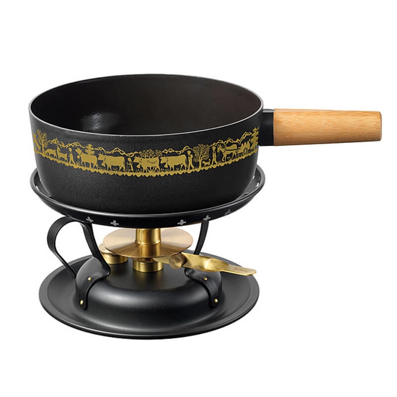 Stöckli Transumanza Classic/Emotion Apparecchio per fondue nero 21cm