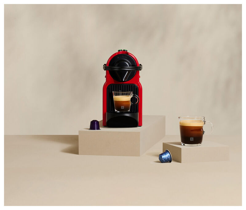 Machine À Café Inissia - Compatible Capsules Expresso - Rouge