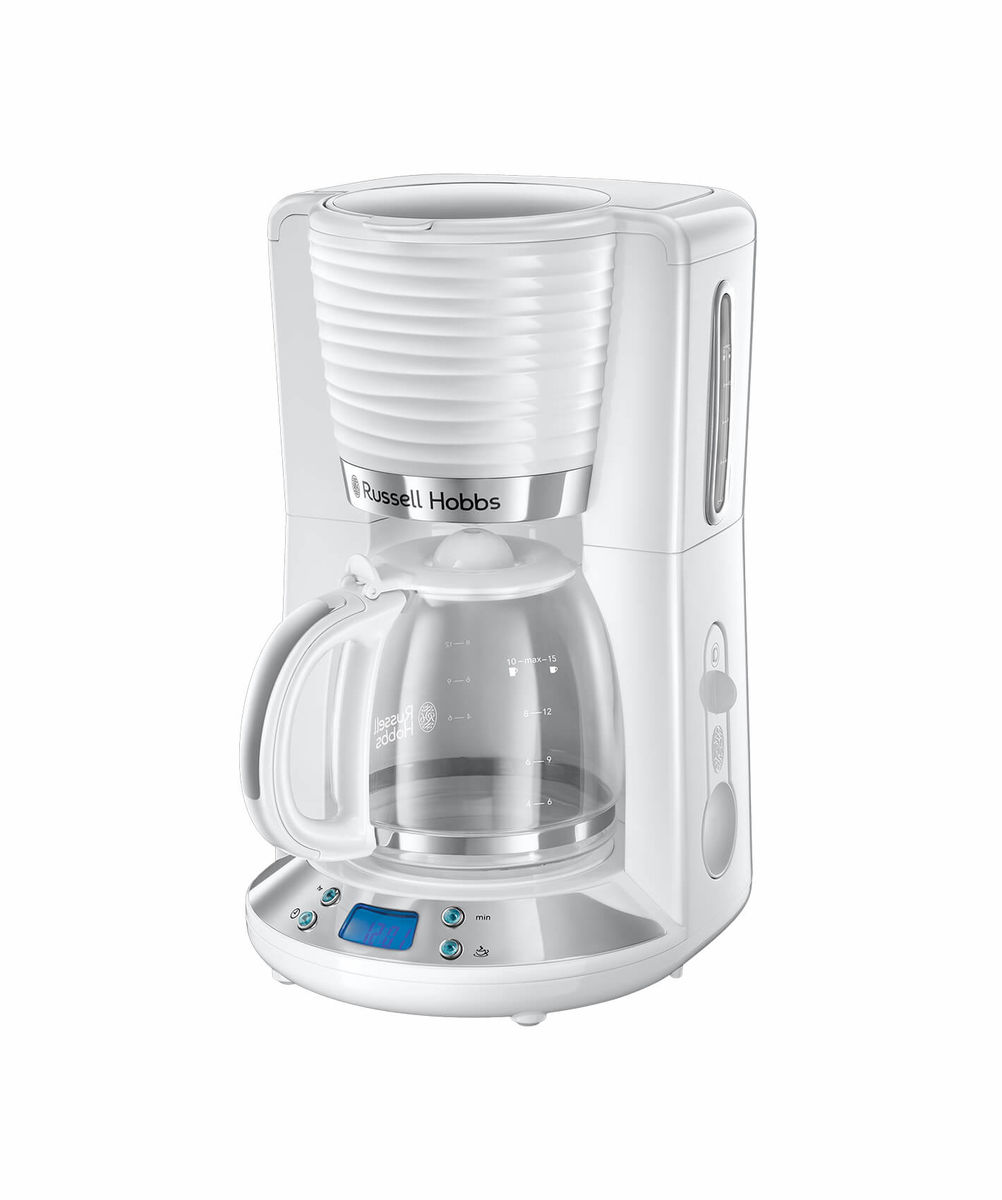 Russell Hobbs Inspire 24390-56 Caffettiera in vetro bianco