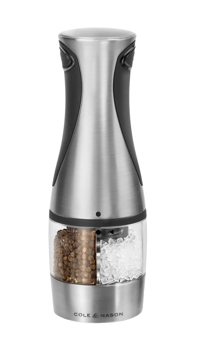 COLE & MASON Kew 2in1 elettr. Macinapepe/sale 210mm argento