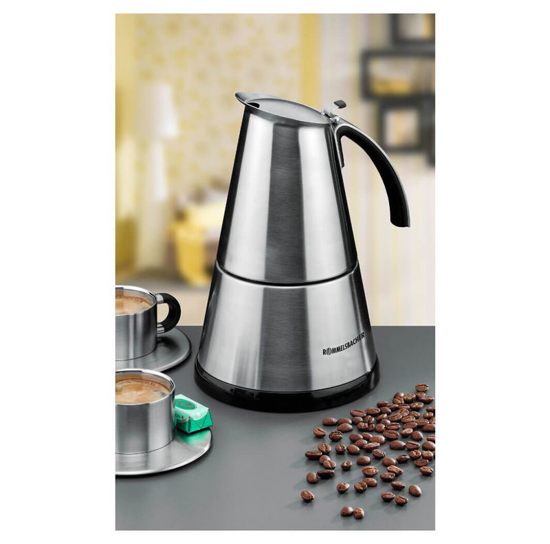 Rommelsbacher Espressokocher 20.EKO 366/E 6 Tassen, Silber - Foto 11