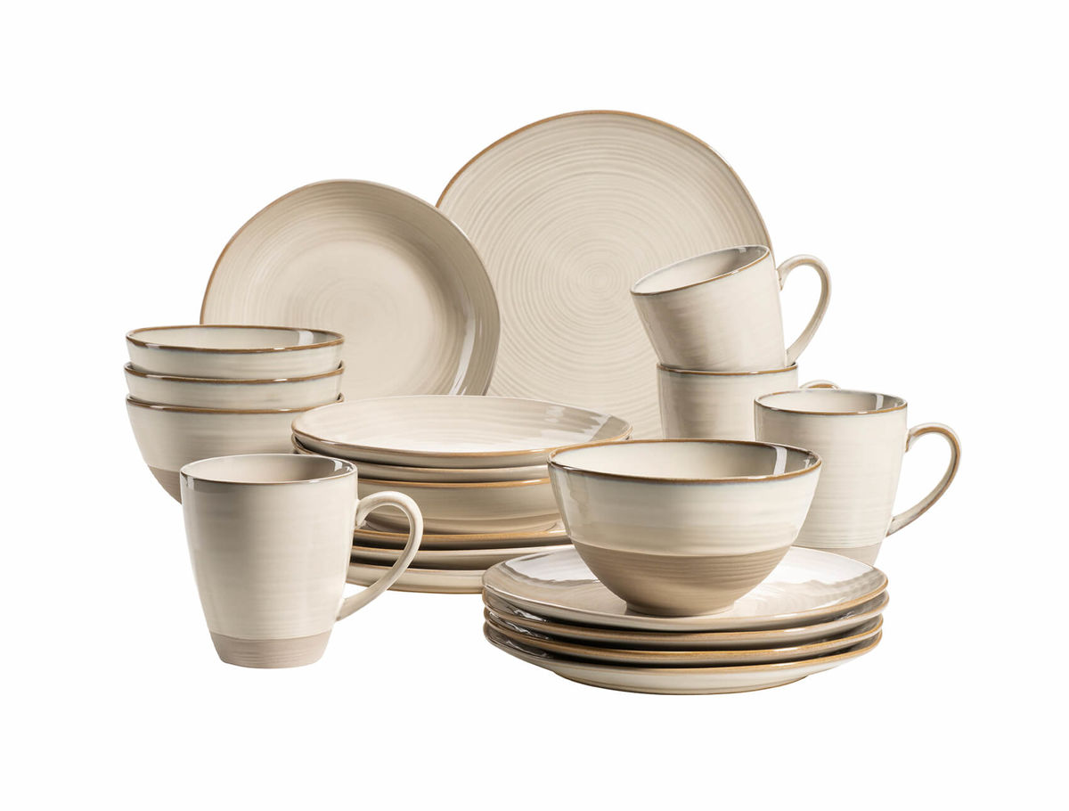 Mäser Nottingham Service de vaisselle 20 pièces beige