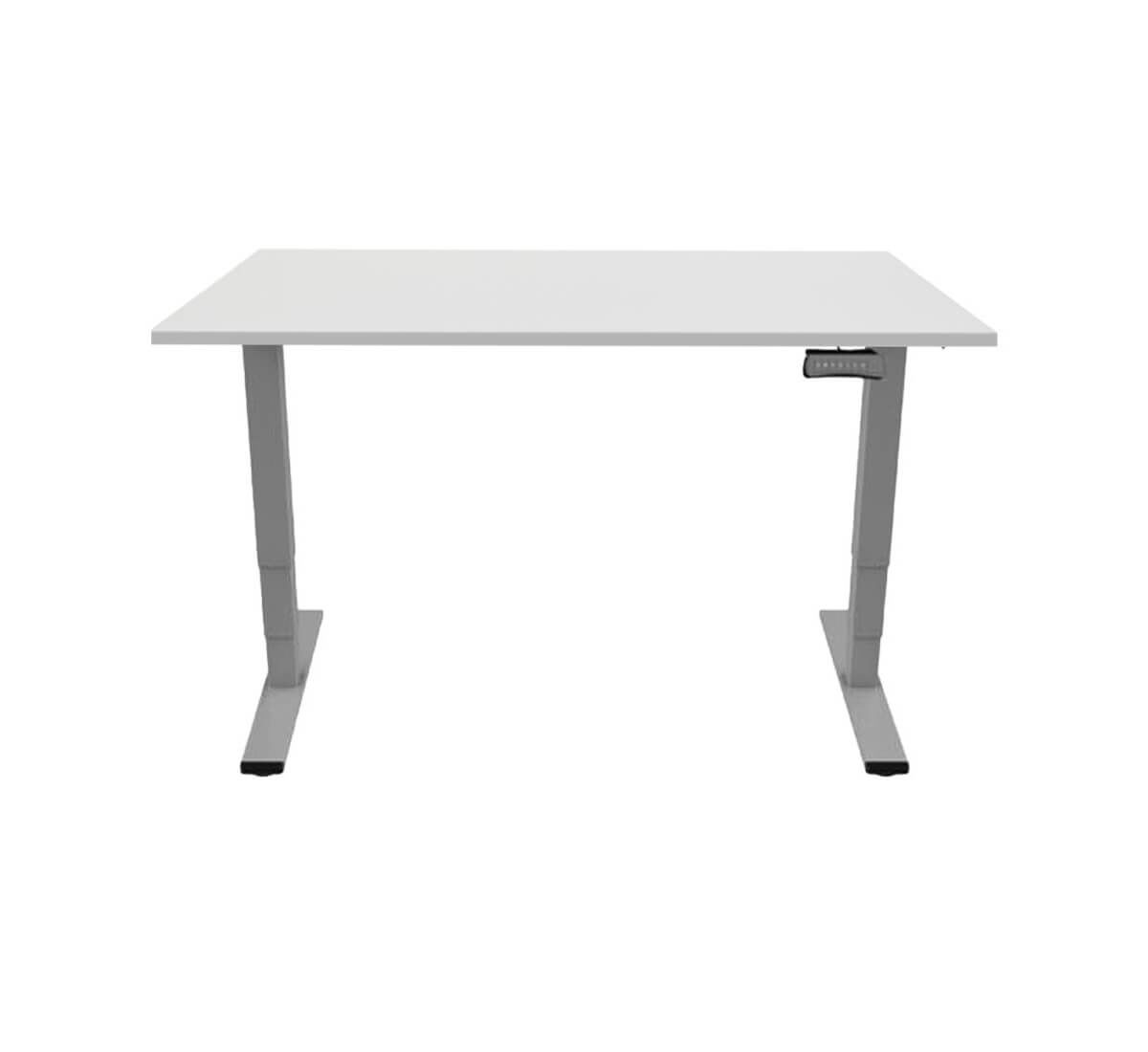 Contini Bureau réglable en hauteur RAL 7045 200 x 90 cm gris