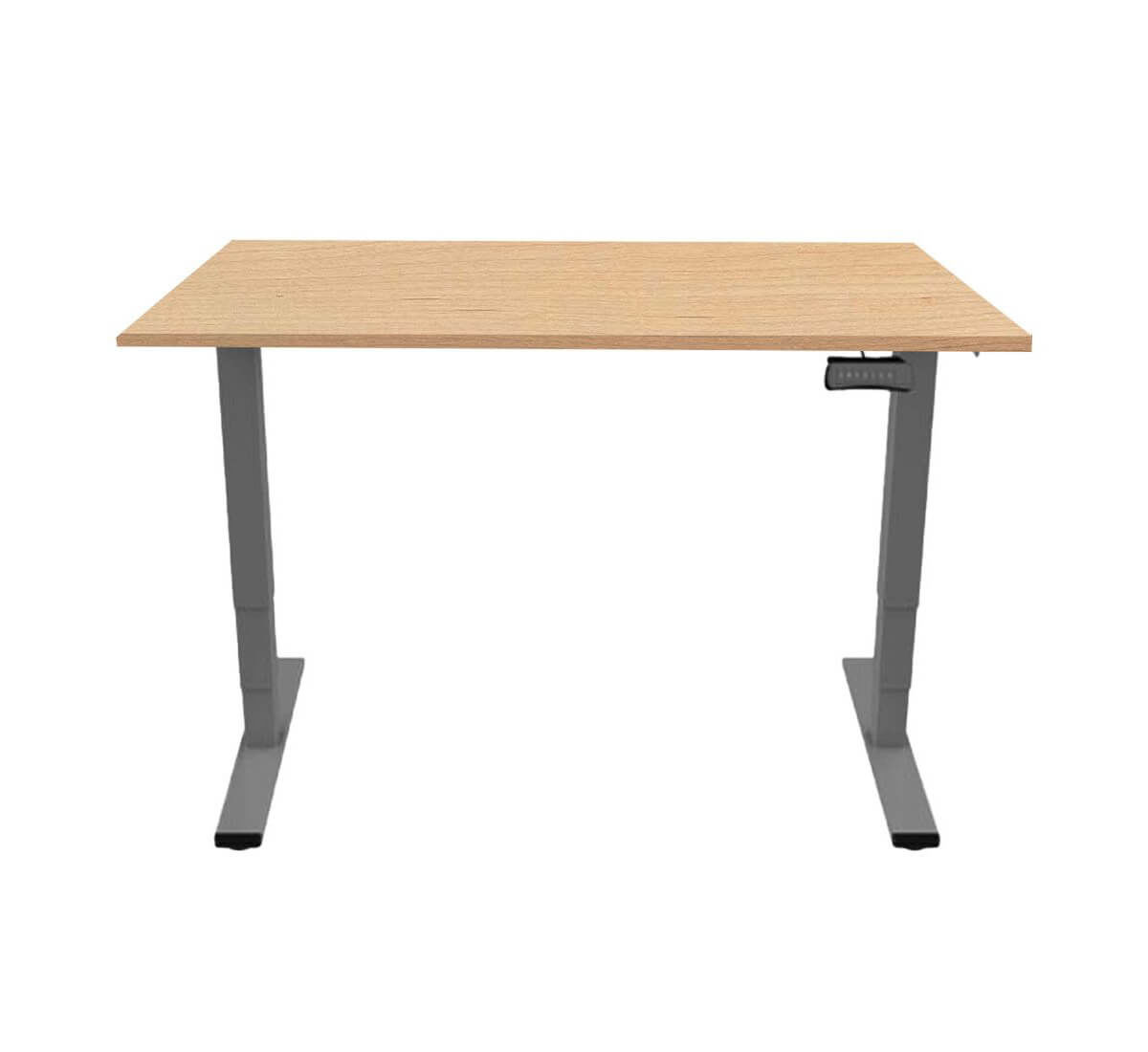 Contini Bureau réglable en hauteur RAL 7045 160 x 80 cm Ahorn nature