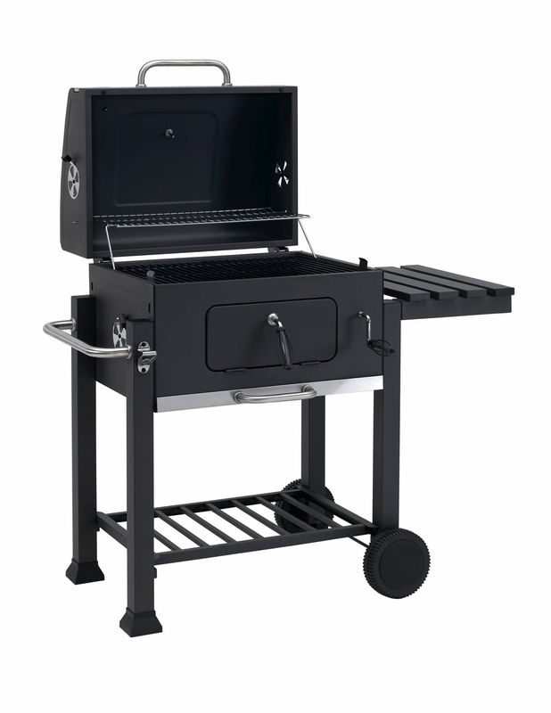 GRASEKAMP Beschermhoes Voor Tepro Toronto BBQ – 300D Polyester, Waterdicht, 90x49x103 Cm, Zwart, Met Koord En Stopper