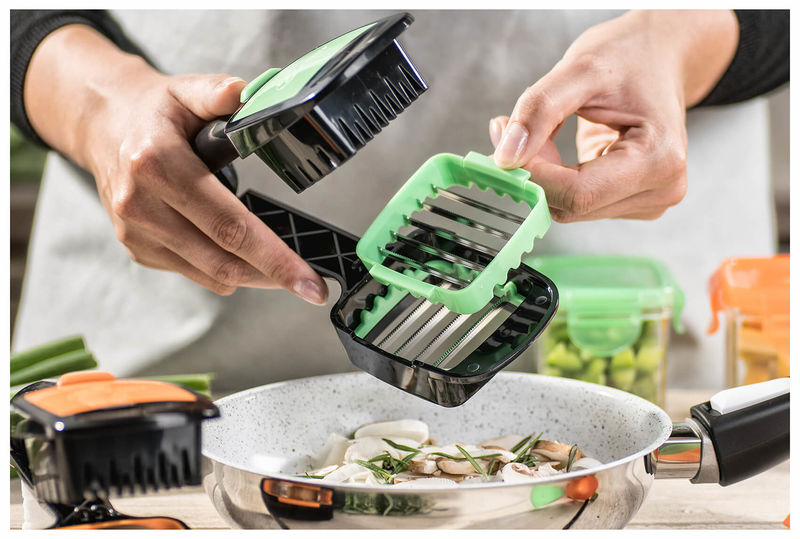 Buy Genius Nicer Dicer Quick Set 7 pcs. Green at a low price