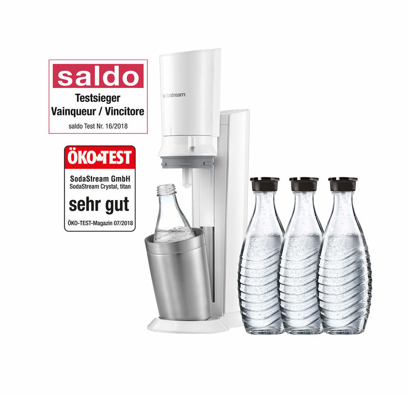 Sodastream Crystal MegaPack Wassersprudler weiss günstig kaufen