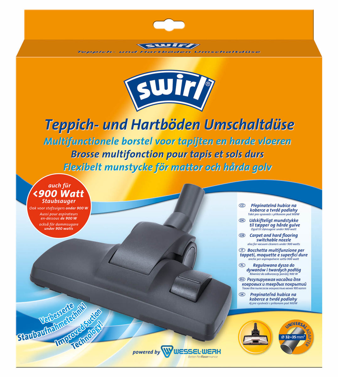 Swirl bocchetta per cambio moquette e pavimento duro accessori