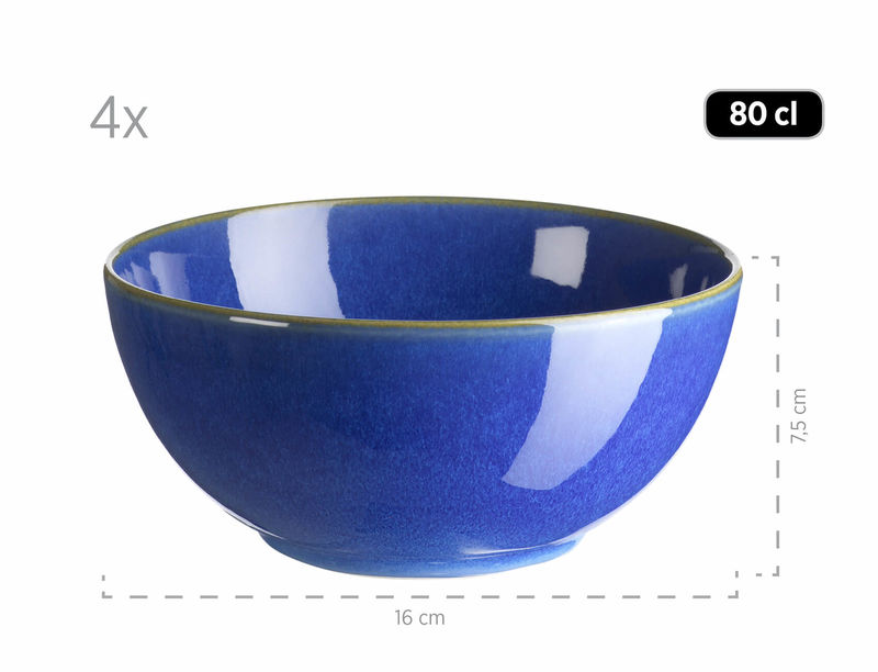 Mäser Ossia 16-teiliges Geschirr-Set dunkelblau kaufen