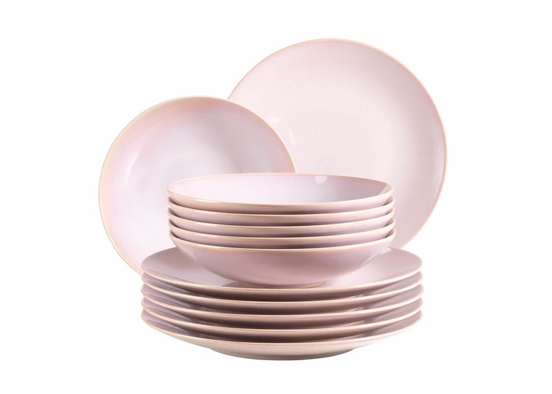 Mäser Ossia servizio da tavola Set di 12 piatti rosa compra