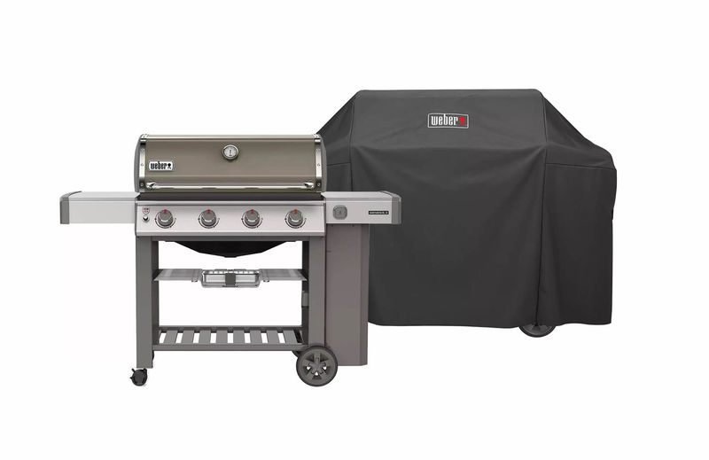 Buy Weber Genesis II E-410 GBS smoke grey incl premium cover at a