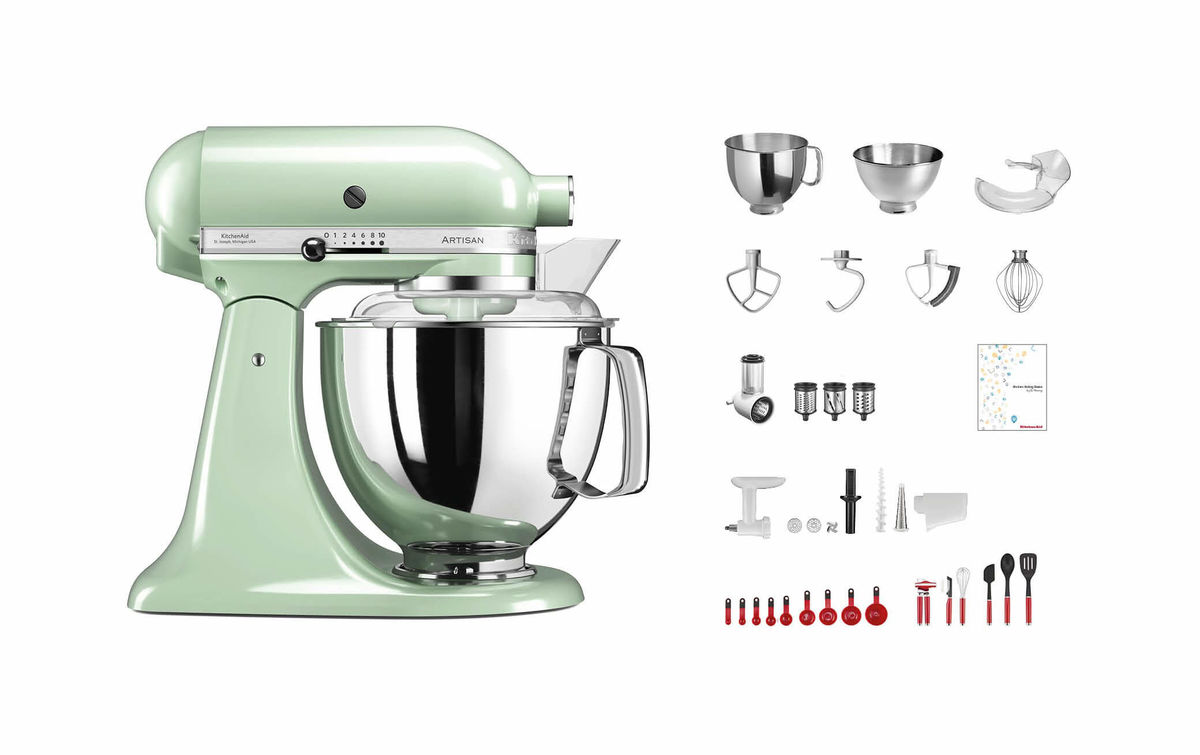 Kitchenaid KSM200 Swiss Anniversary Set Küchenmaschine pistazie