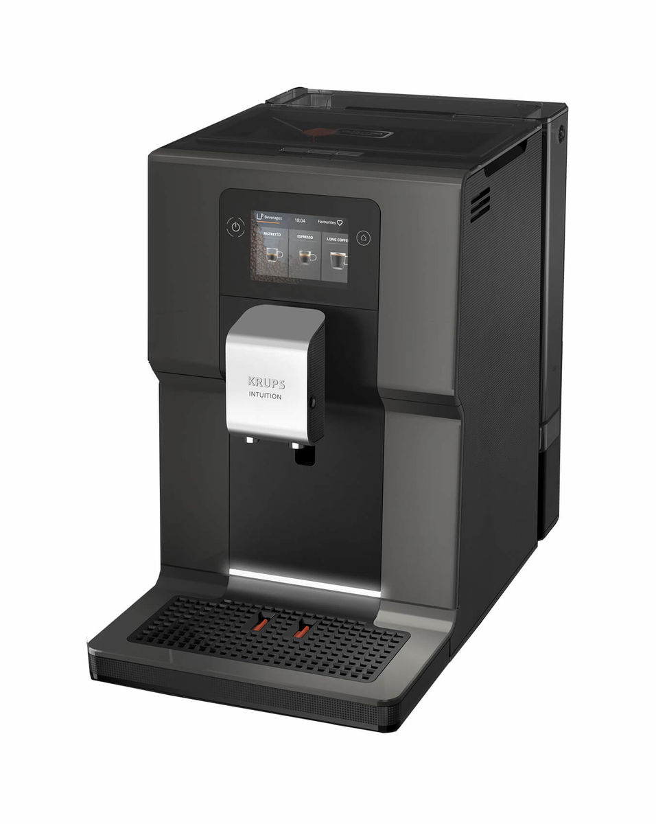 KRUPS EA872BCH Intuition Preference Kaffeemaschine Vollautomat grau KRUPS EA872BCH Intuition Preference Kaffeemaschine Vollautomat grau