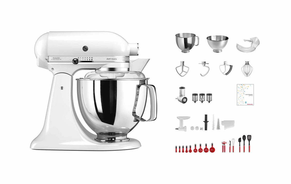 Kitchenaid KSM200 Swiss Anniversary Set Küchenmaschine weiss