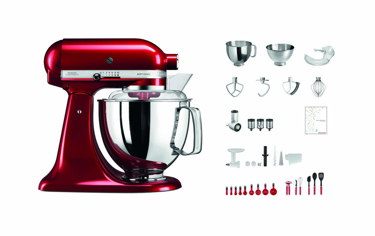 Kitchenaid KSM200 Swiss Anniversary Set Küchenmaschine liebesapfelrot