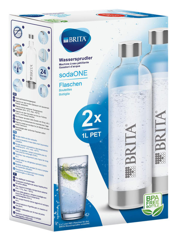 Brita sodaONE Wassersprudler-Flasche 2er Pack günstig kaufen