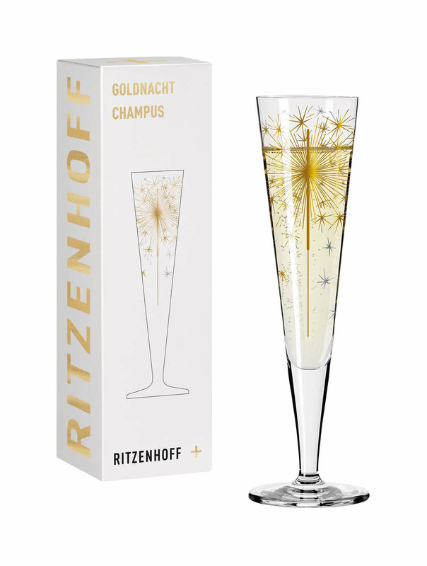Buy Ritzenhoff Goldnacht No5 Sternenfeuer champagne glass at a low price