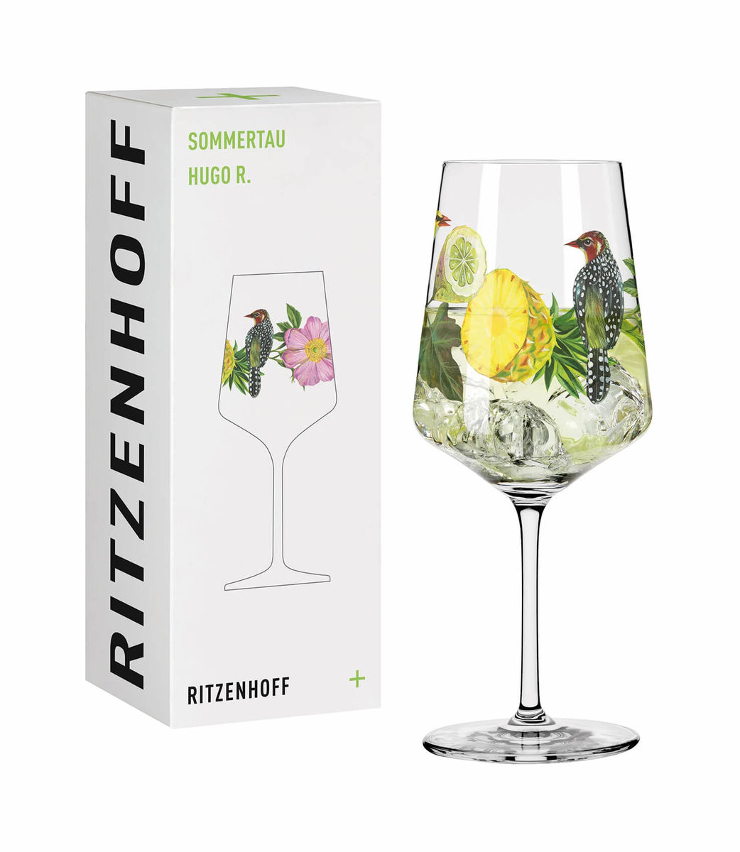 Ritzenhoff Sommertau No5 Ananas+Vogel Hugo verre à apéritif