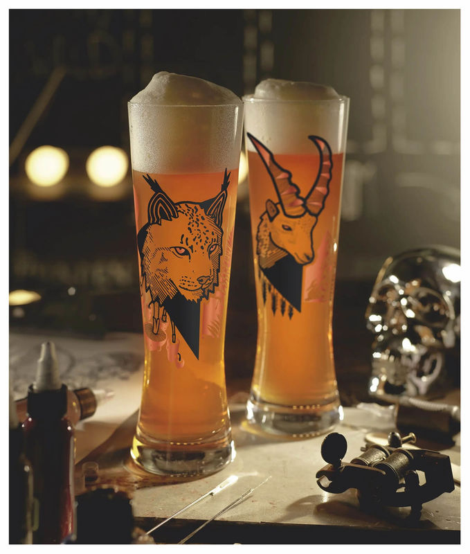 RITZENHOFF 8102002 universele glazen set van 2 600 ml - Serie Tierisch Happy - Drinkglas met poedel motief - bont - Made in Germany RITZENHOFF 8102002 universele glazen set van 2 600 ml - Serie Tierisch Happy - Drinkglas met poedel motief - bont - Made in Germany