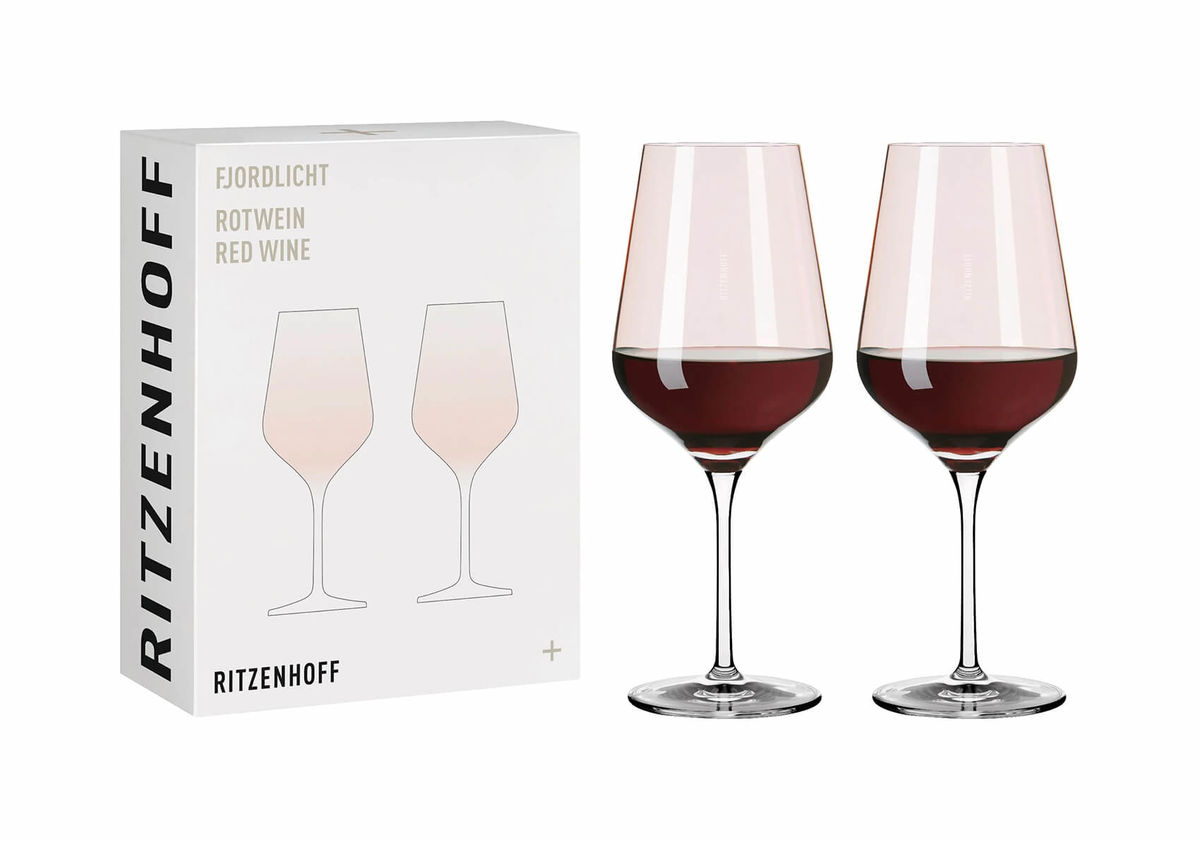 Ritzenhoff Fjordlicht no1 rose Bicchiere da vino rosso Set di 2