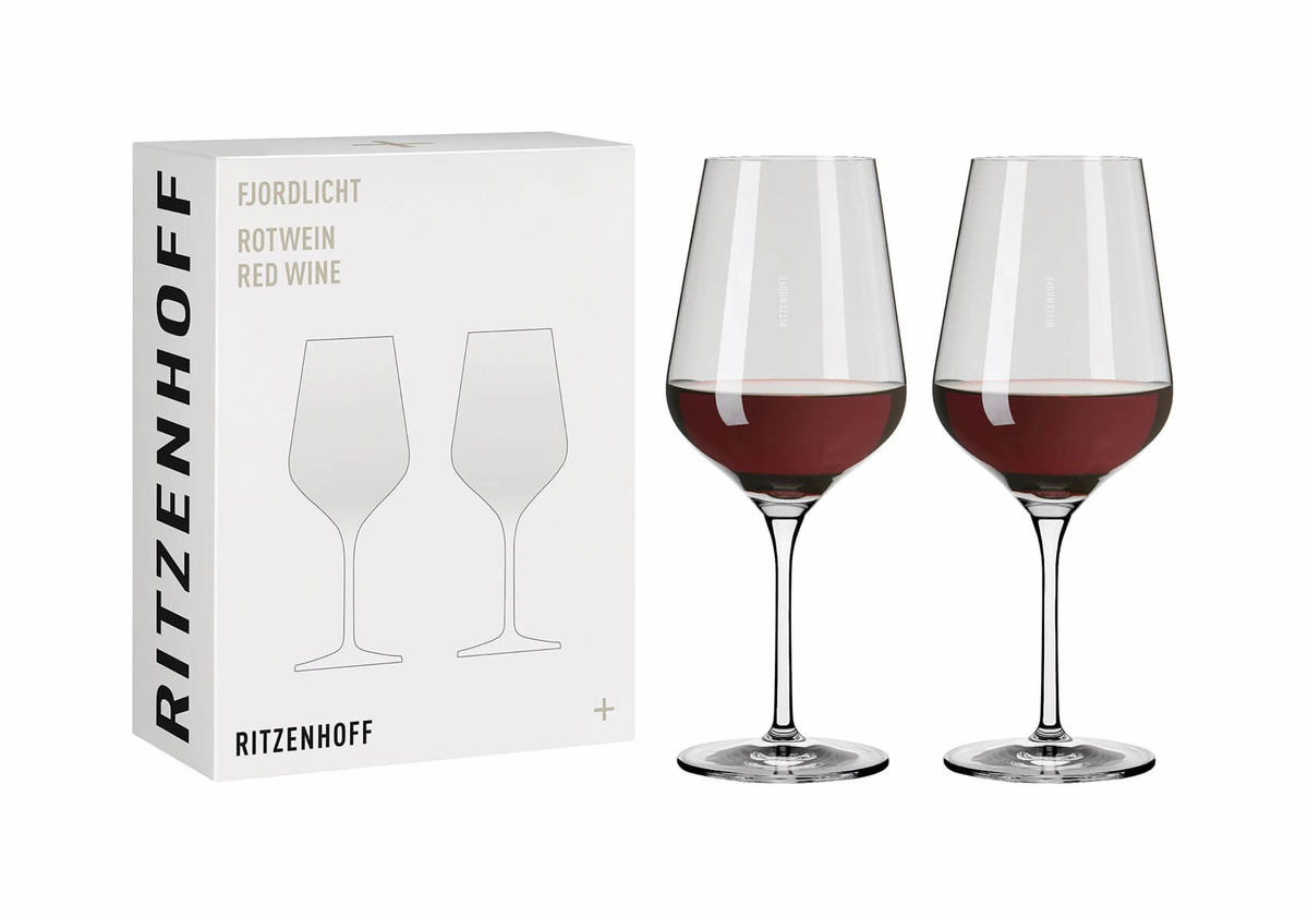 Ritzenhoff Fjordlicht no2 grey Bicchiere da vino rosso Set di 2