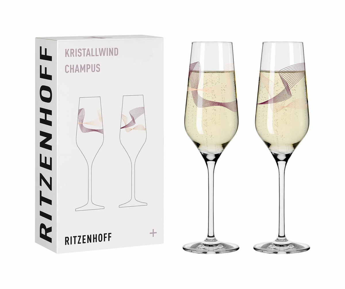 Ritzenhoff Kristallwind no1 bicchiere da champagne Set di 2