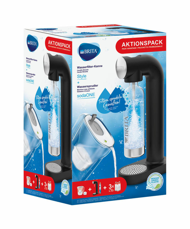 Brita SodaONE Wassersprudler schwarz + Wasserfilter günstig kaufen